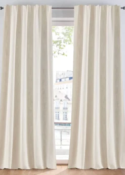 Rideau panneau opaque texturé (1 pce)