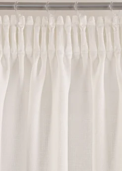 Rideau texturé avec un imprimé floral (1 pce)