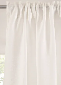 Rideau texturé avec un imprimé floral (1 pce)