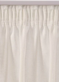 Rideau texturé avec un imprimé floral (1 pce)