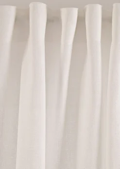 Rideau texturé avec un imprimé floral (1 pce)