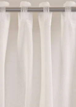 Rideau texturé avec un imprimé floral (1 pce)