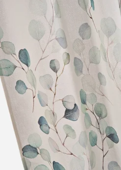 Rideau texturé avec un imprimé floral (1 pce)