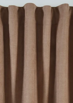 Rideau thermique avec verso en polaire noire (1 pce)