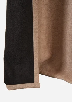 Rideau thermique avec verso en polaire noire (1 pce)