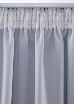 Rideaux obscurcissants motif ciel étoilé (2 pces)