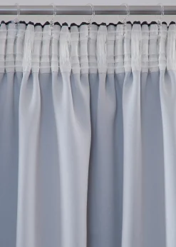 Rideaux obscurcissants motif ciel étoilé (2 pces)