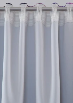 Rideaux obscurcissants motif ciel étoilé (2 pces)