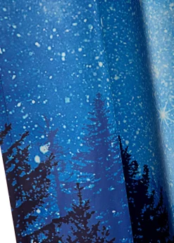 Rideaux obscurcissants motif ciel étoilé (2 pces)