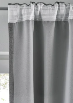 Rideaux occultants texturés (2 pces)