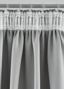 Rideaux occultants texturés (2 pces)