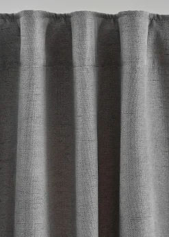 Rideaux occultants texturés (2 pces)