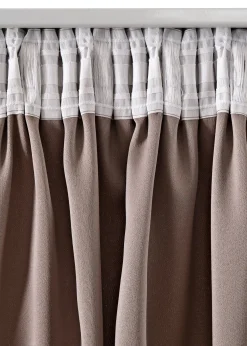 Rideaux occultants texturés (2 pces)