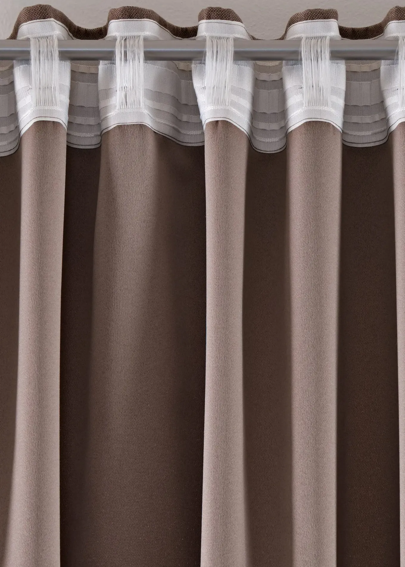 Rideaux occultants texturés (2 pces)