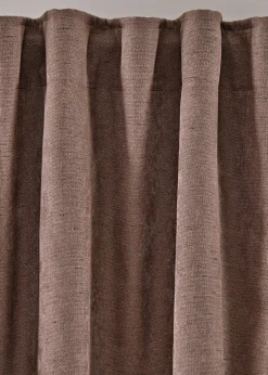 Rideaux occultants texturés (2 pces)