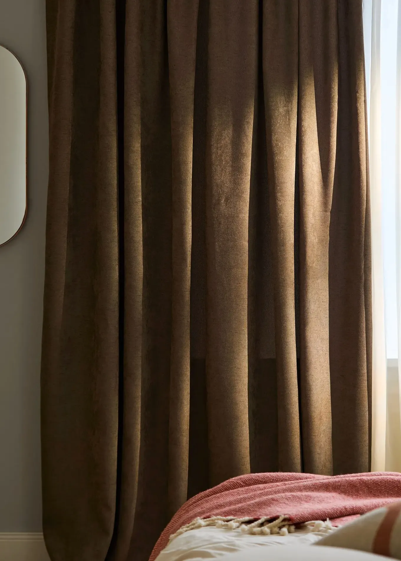 Rideaux occultants texturés (2 pces)