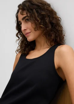 Robe à bretelles en coton extensible