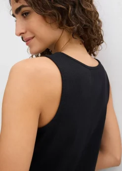 Robe à bretelles en coton extensible