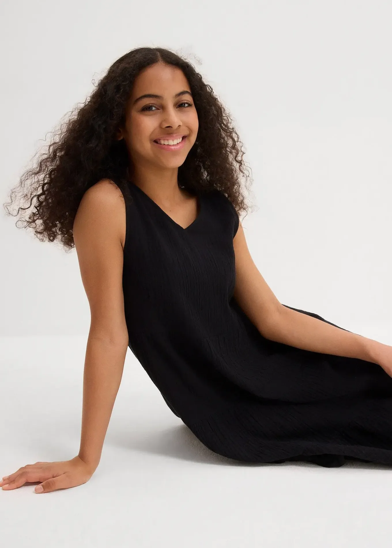 Robe à bretelles en gaze de coton douce