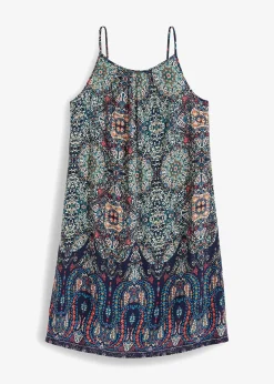 Robe à bretelles en viscose fluide