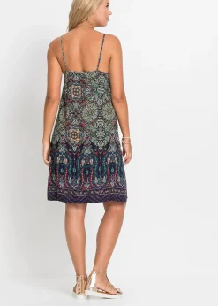 Robe à bretelles en viscose fluide