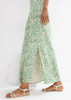 Robe à bretelles en viscose fluide