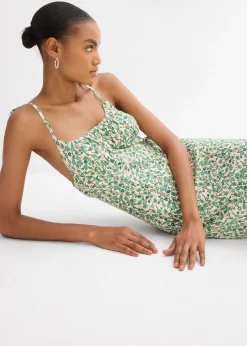 Robe à bretelles en viscose fluide