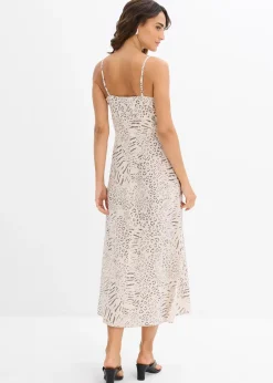 Robe à bretelles en viscose fluide