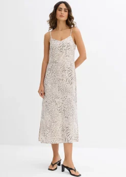 Robe à bretelles en viscose fluide