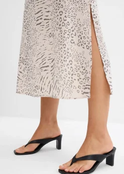 Robe à bretelles en viscose fluide