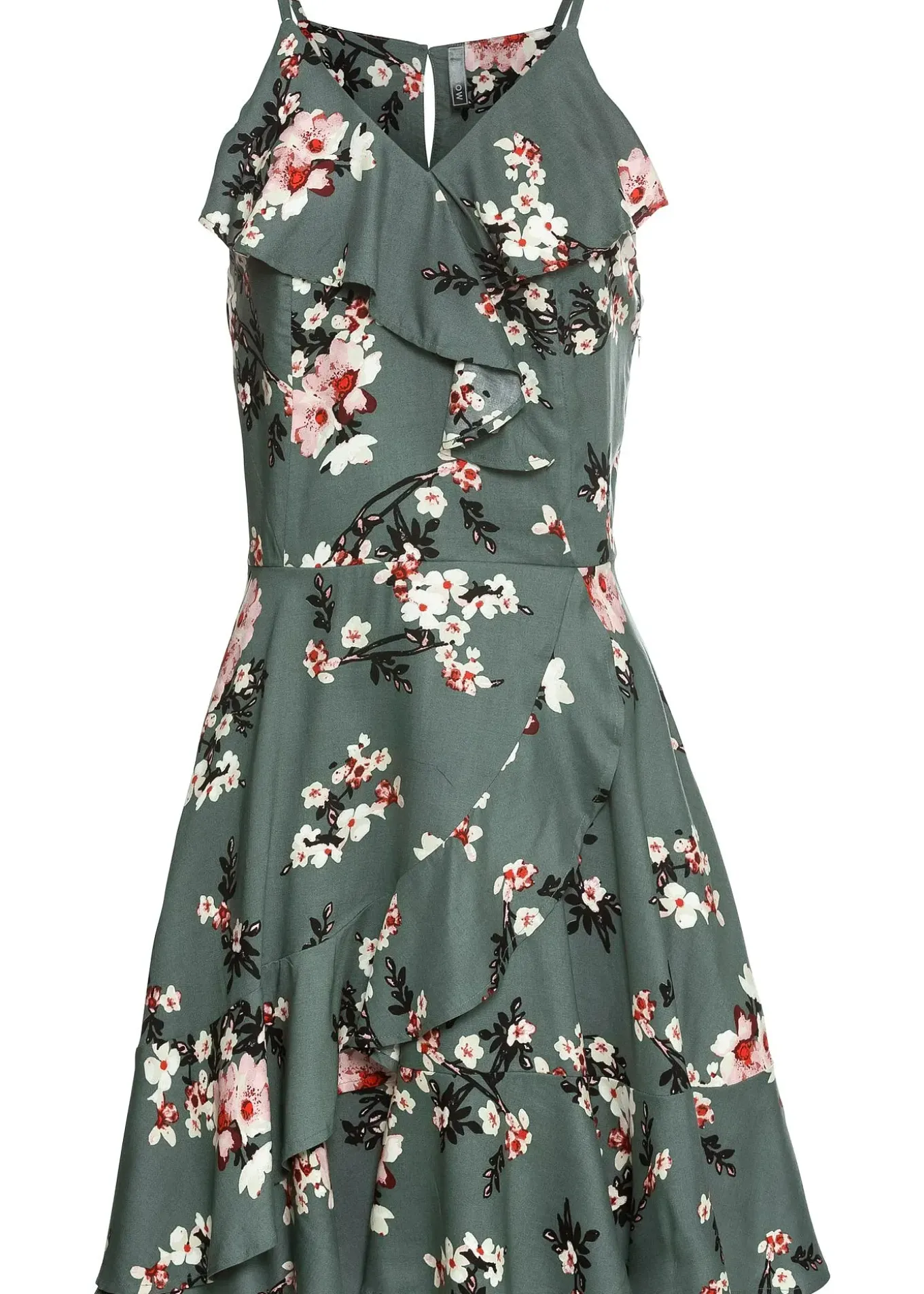 Robe à bretelles et volants