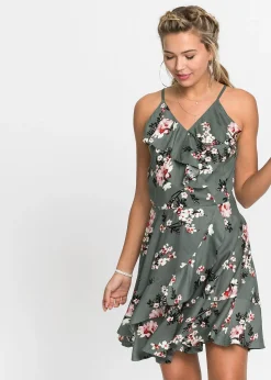 Robe à bretelles et volants