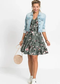 Robe à bretelles et volants