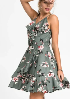 Robe à bretelles et volants