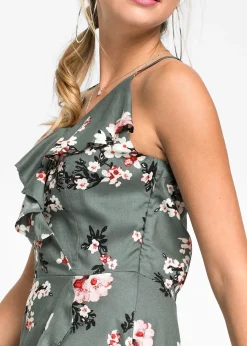 Robe à bretelles et volants