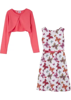 Robe + ceinture + boléro (ens. 3 pces)