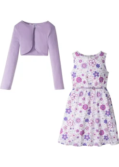 Robe + ceinture + boléro (ens. 3 pces)