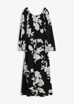 Robe à col Bardot en jersey viscose