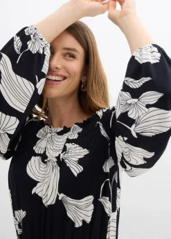 Robe à col Bardot en jersey viscose