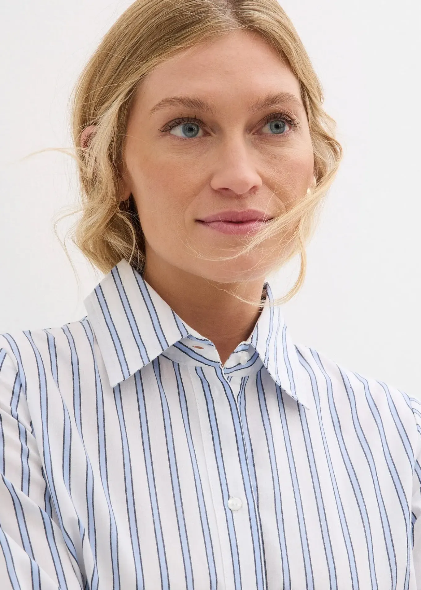 Robe à col chemise, 100% coton