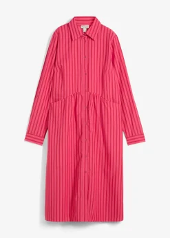 Robe à col chemise, 100% coton