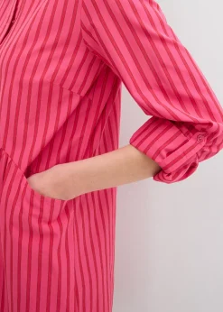 Robe à col chemise, 100% coton