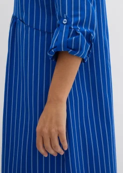 Robe à col chemise, 100% coton