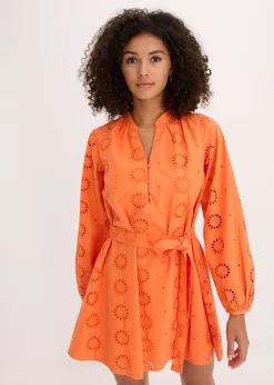 Robe à col tunisien 100% coton