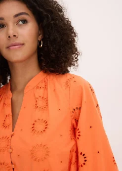 Robe à col tunisien 100% coton