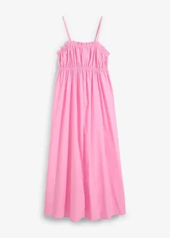 Robe 100% coton à fines bretelles