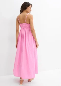 Robe 100% coton à fines bretelles