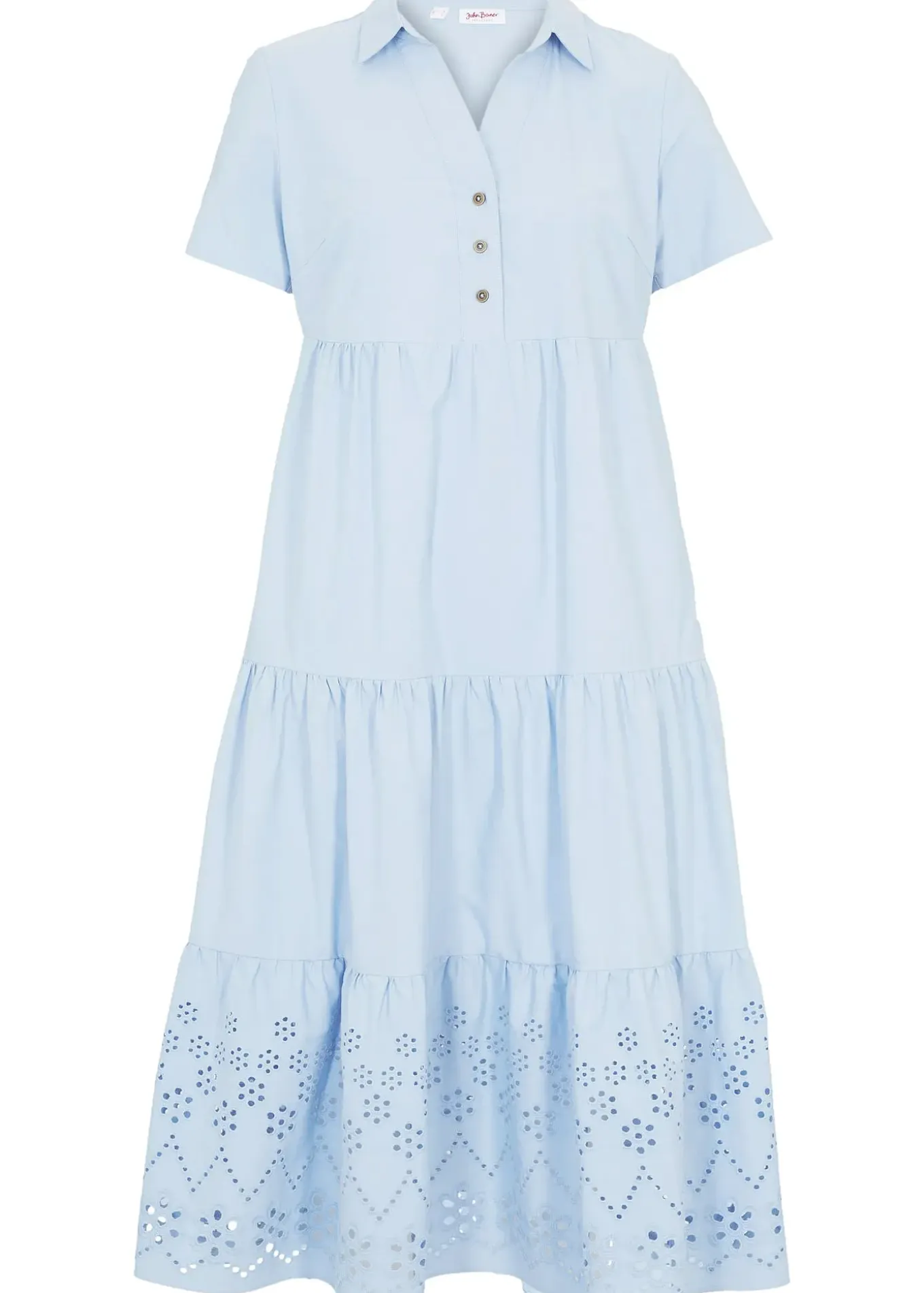 Robe 100% coton avec broderies anglaises