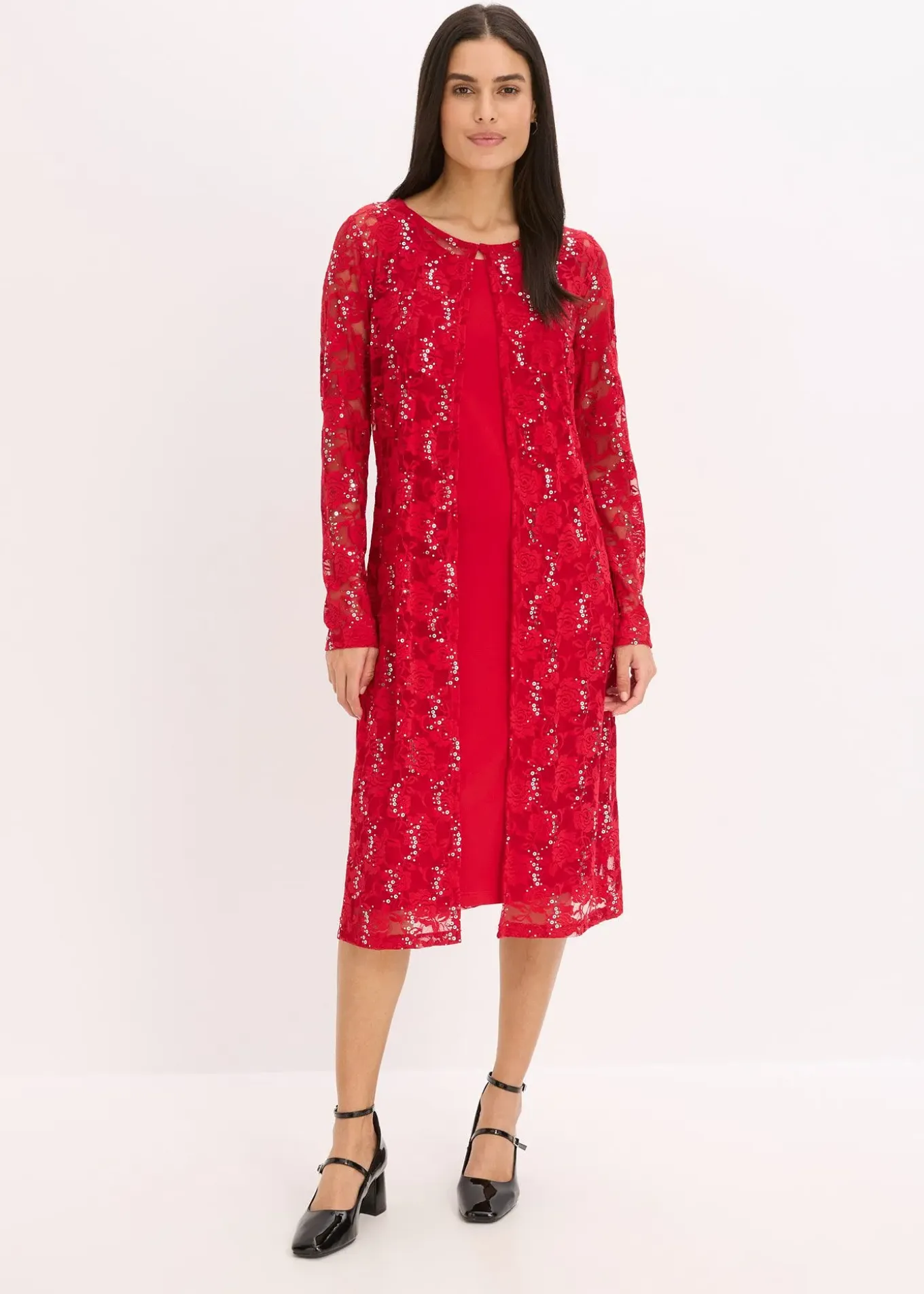 Robe à dentelle (ens. 2 pces)