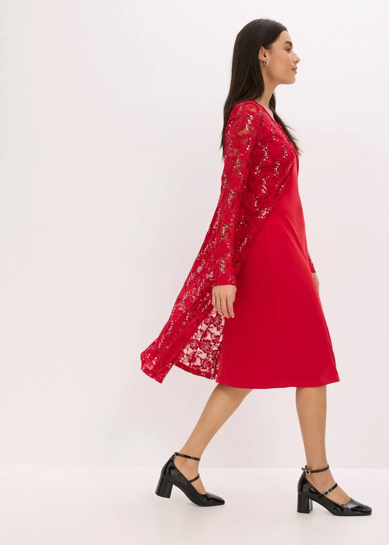 Robe à dentelle (ens. 2 pces)